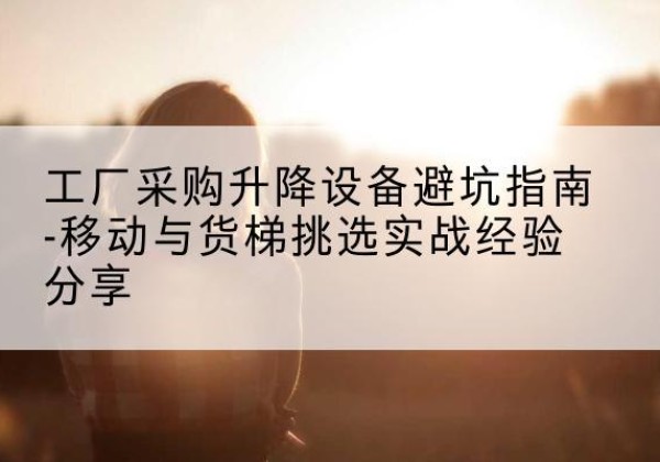 兰州移动式升降机怎么选-工厂采购升降设备避坑指南-移动与货梯挑选实战经验分享